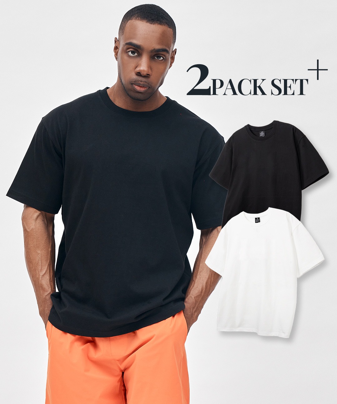 24SS 무지 스탠다스 반팔 티셔츠 (2PACK)